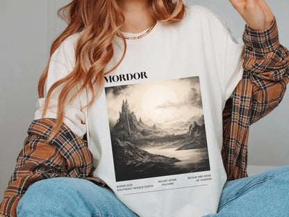 Mordor "The Lord of The Rings" T-shirt, Balador, Middle Earth Men's T-shirt Summer New Unisex Casual Fashion T-shirt