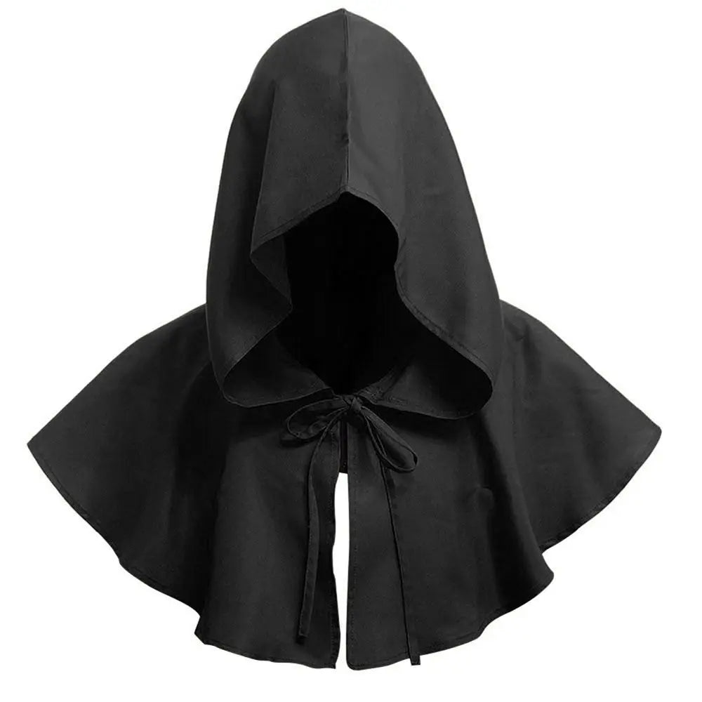 Fancy Party Multipurpose Adult Carnival Witch Wizard Unisex Party Coat Short Cloak Hooded Cape Hooded Cloak