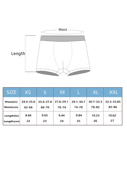 4 pairs of men's underwear ice silk half mesh summer burst four corner underpants sports mesh breathable boxer shorts