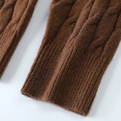 New Winter and Autumn Men's Wool Knitted Cardigan Trendy Loose-fitting Thick Style Pullover Casual Men's Clothing Coat Sweater