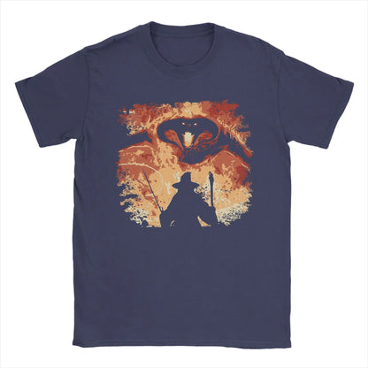 Men T-Shirt You shall not pass L-Lords Of The R-Rings Vintage Cotton Tees Short Sleeve  T Shirts O Neck Tops Printed