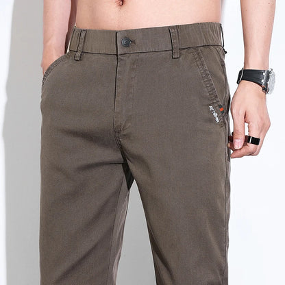 Men's Clothes Lyocell Thin Casual Pants Men Fashion Slim Classic Spring Summer Trousers Stretch Breathable Business Pants