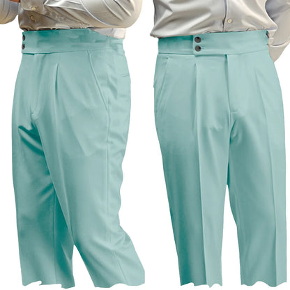 New Casual Solid Color Suit Trousers Men Spring Trendy Belt High Waist Pants Male Business Office Fashion Pleated Straight Pants