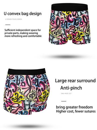 10-pack fashionable men's boxer shorts, comfortable, soft, fashionable