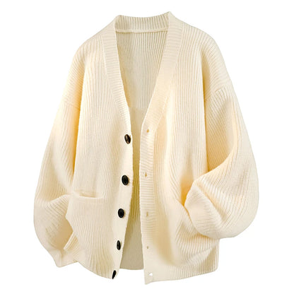 Men's Autumn and Winter Outdoor Comfortable Windproof Warm Cardigan Sweater Fashion Trend Versatile Knitted Warm Casual Jacket