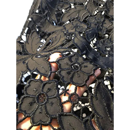New Summer Denim Patchwork Hook Flower Hollow Lace Straight Leg Wide Leg Pants Casual High Waist Heavy Embroidery Rhinestone
