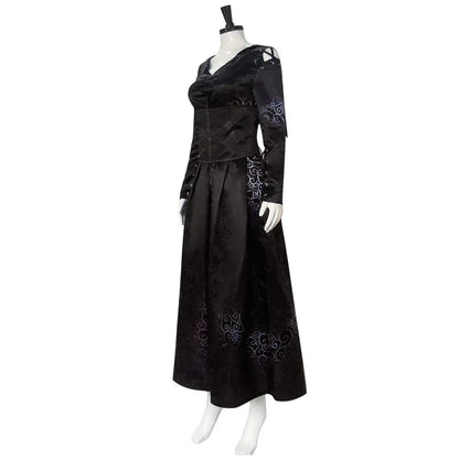 Bellatrix Anime Lestrange Cosplay Costume Halloween Carnival Party Disguise Roleplay Suit Female Women Adult Performance Wear