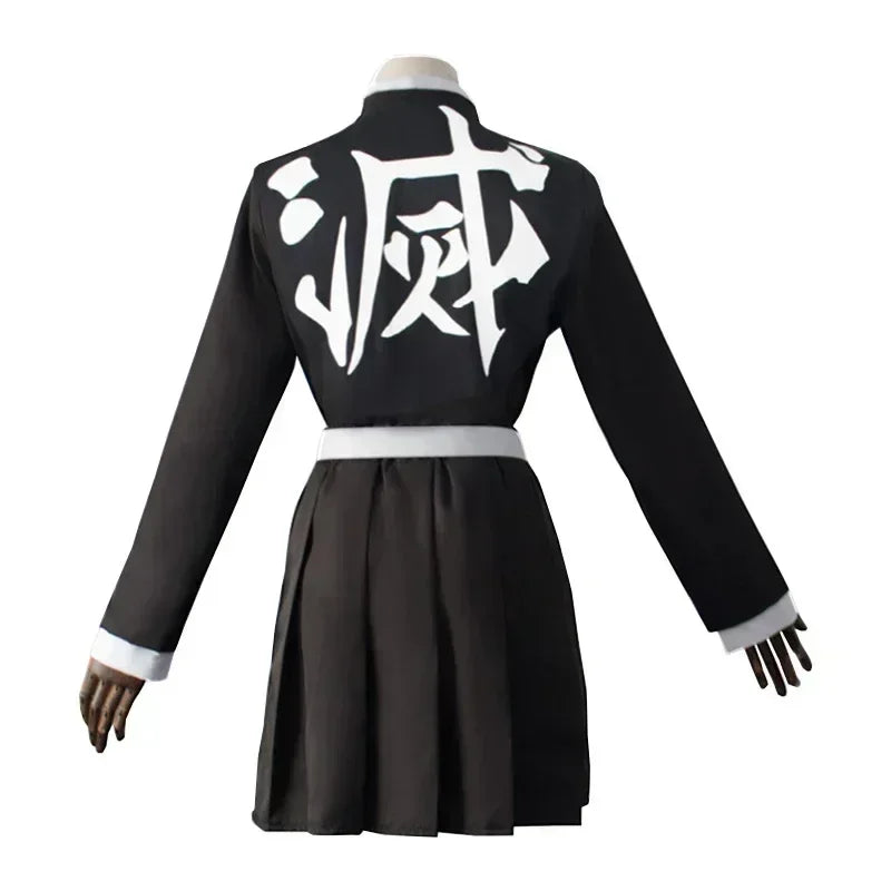Adult Children Anime Kanroji Mitsuri Cosplay Costume Kimono Haori Dress Wig Clothes Halloween Costume for Adult Children