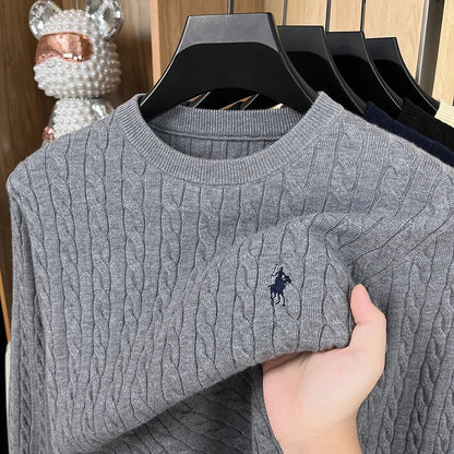 Hot Selling Autumn and Winter Men's Knitted Sweaters, Jacquard Luxury Brand Long Sleeved Knitted Sweaters, Unisex Top Clothing