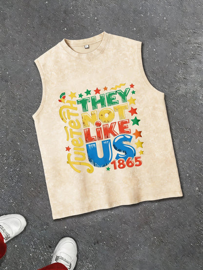 Sleeveless T-Shirt Made Of, Featuring A Washed End and A Y2K Style.