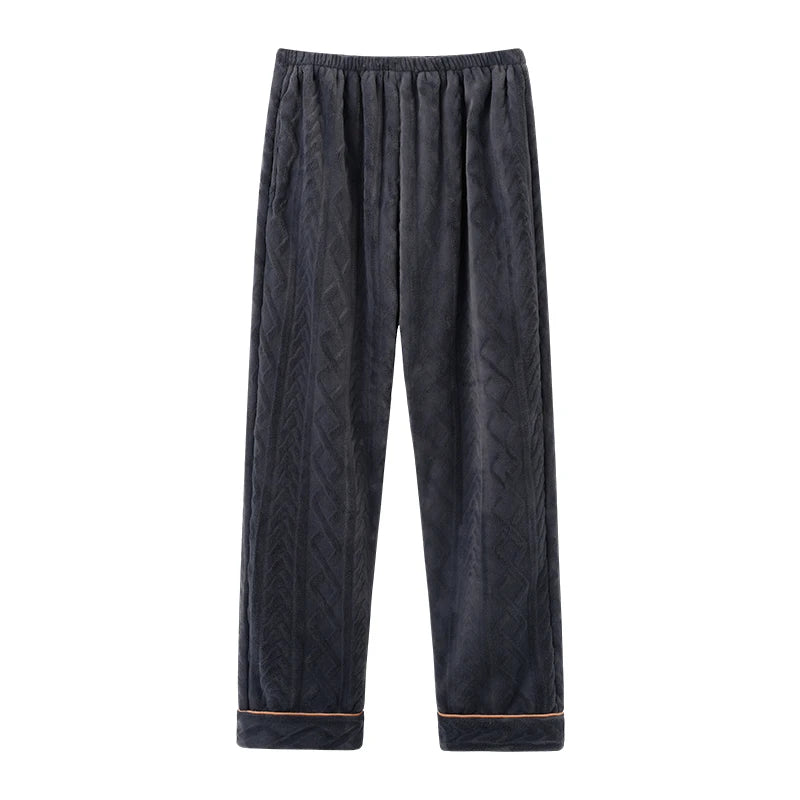 Thick Flannel Men's Plaid Trousers Big Yards Warm Sleep Pants Mens Pajamas Pants Bottoms Sleepwear Pajama for Men Pijama Hombre