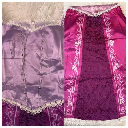 Tangled Rapunzel Women’s Long Hair Princess Costumes Cosplay Costume Adult Carnival Uniform Halloween Costumes
