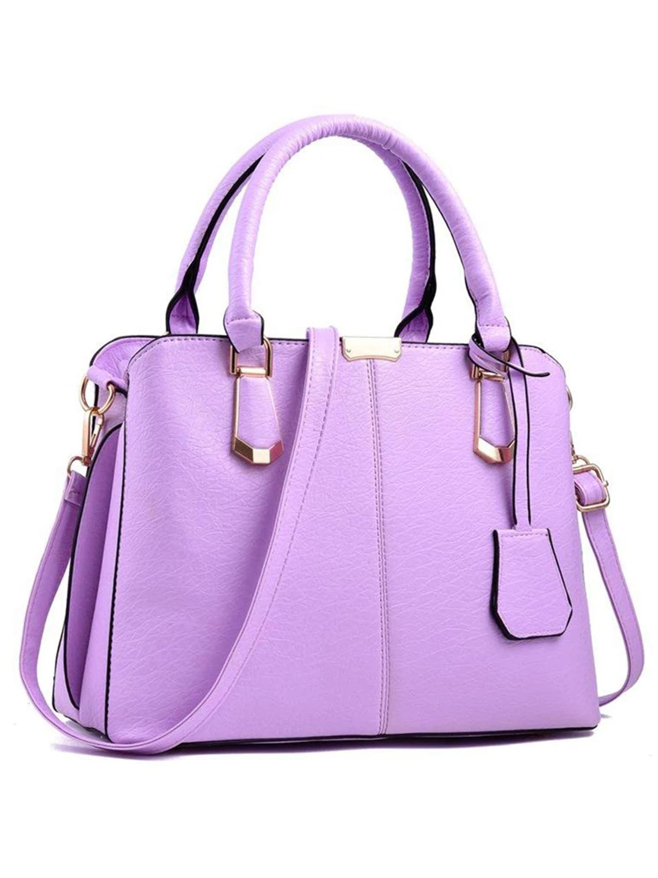 Women's Handbag PU Leather Adjustable Handle Satchel Shoulder Bags Ladies Tote