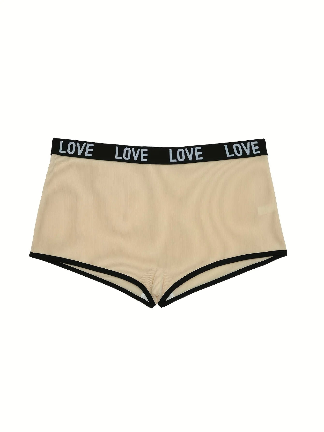 Random 7 pairs of mixed-color lettered waistband women's briefs are comfortable, casual, energetic, sporty and luxurious