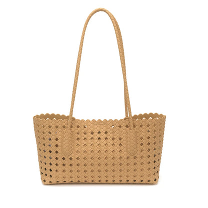 Fashion woman shoulder bags for women 2026 brand luxury designer bag female totes purses ladies woven shoulder handbag summer