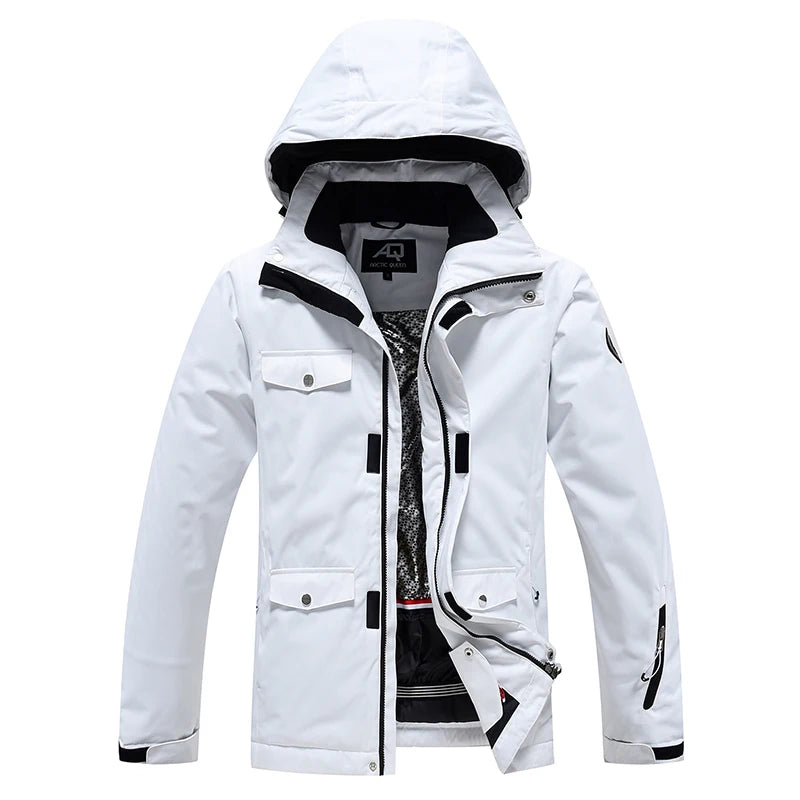 -35, Men and Women Snow Wear, Clothing for Snowboarding, Snow Ski Jacket and Pant Set, Snowboarding Clothing, Pure Color, Unsex