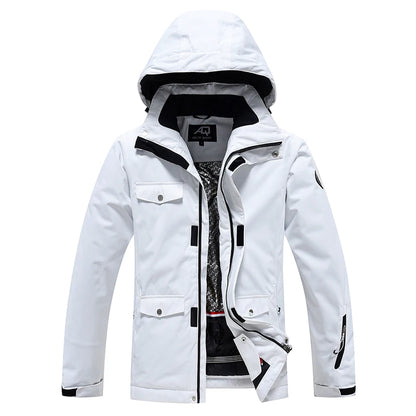 -35, Men and Women Snow Wear, Clothing for Snowboarding, Snow Ski Jacket and Pant Set, Snowboarding Clothing, Pure Color, Unsex