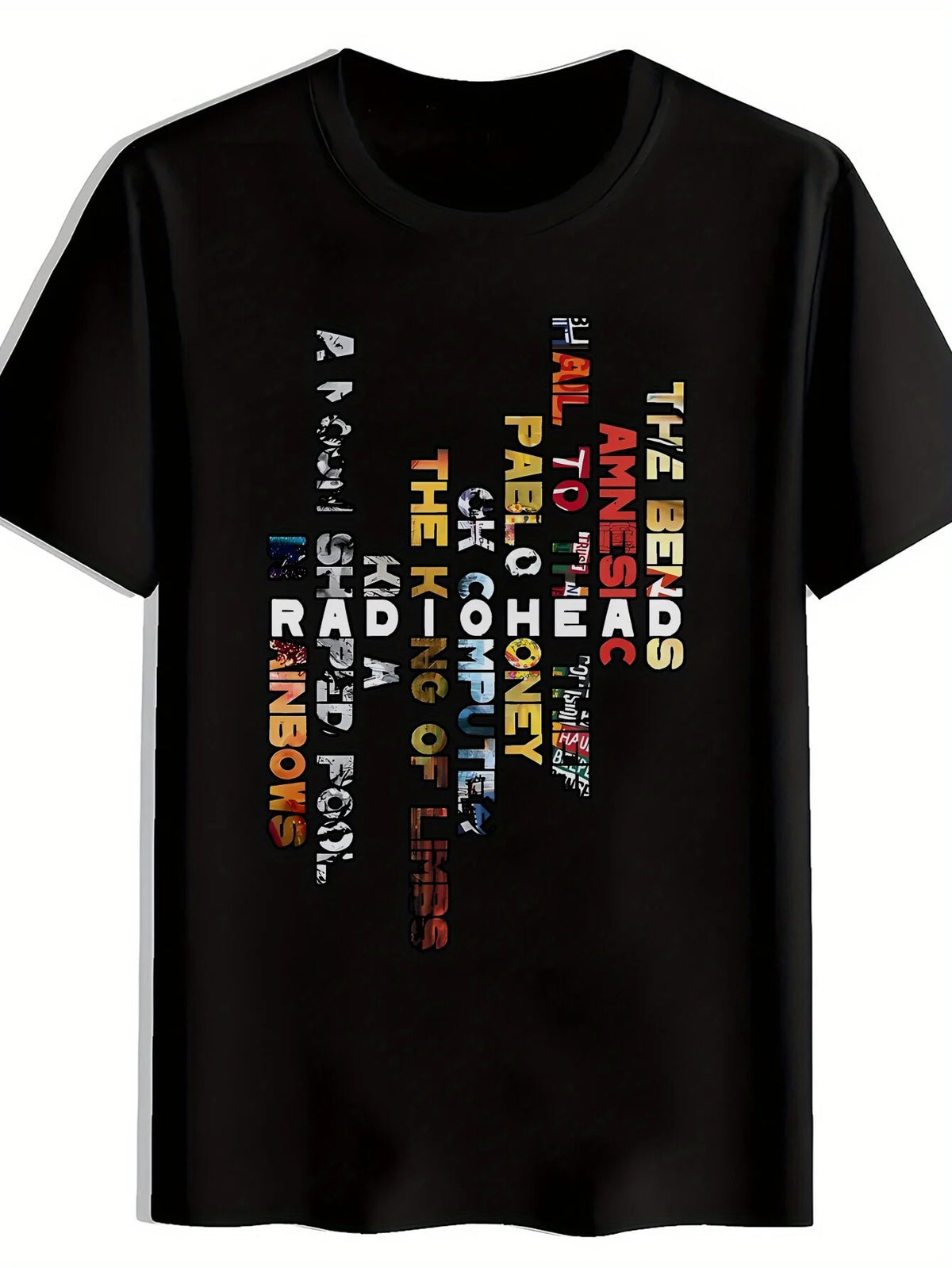Radiohead A British Rock Band Known for Their Rock Music Summer Vibes Print T-Shirts