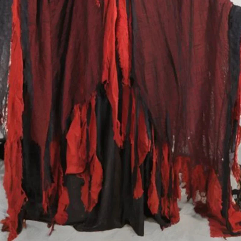 Scary Halloween Hooded Cloak Medieval Renaissance Wizard Cloak Horror Grim Reaper