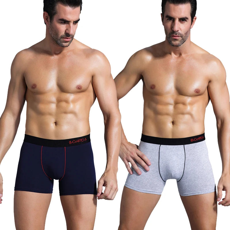 4pcs print Boxer's man underwear sexy soft cotton underpants men boxer briefs shorts BONITOS Brand High Quality