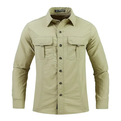 2025 spring summer New Men Lightweight Quick-Drying long sleeved shirts outdoor new men  Breathable Sport Sunscreen Hiking Shirt