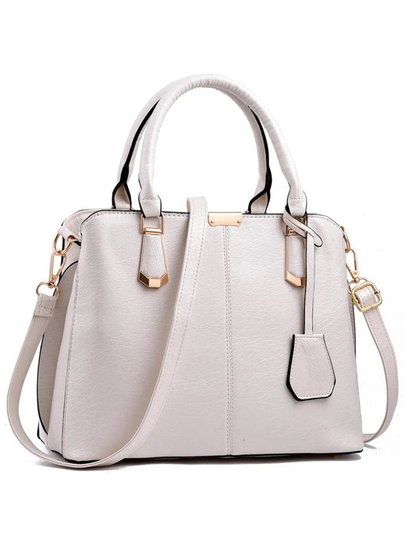 Women's Handbag PU Leather Adjustable Handle Satchel Shoulder Bags Ladies Tote