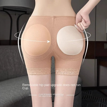 Fake Butt Lifting Panties for Women Summer Detachable Hip Pads Natural Style Hip Enhancing One-piece Shaping Shorts