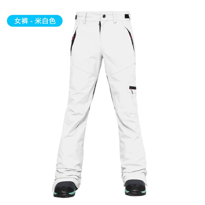 2025New Ski Pants Women Pants Overalls Windproof Waterproof Ski Suits Men Mountain Snowboard Outdoor Hiking Ski Loose Trousers