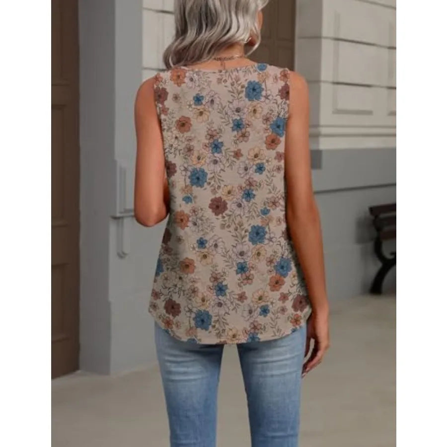 Zeagoo Women's Tank Tops Summer Sleeveless Loose Fit Tops