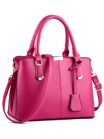 Women's Handbag PU Leather Adjustable Handle Satchel Shoulder Bags Ladies Tote