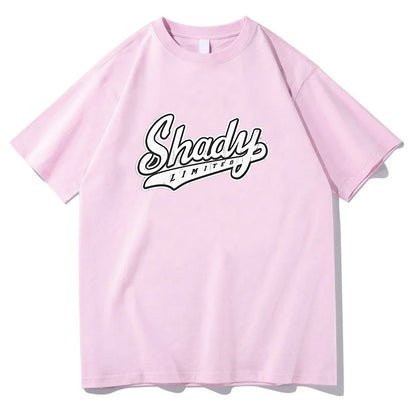 Eminem Shady T-Shirt Rapper Music Gift for Fan T Shirts Men Women Round Neck Short Sleeve Streetwear High Quality Cotton Clothes