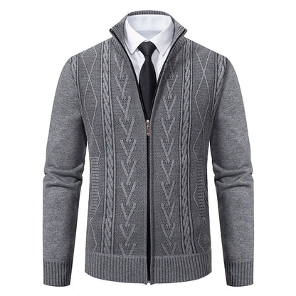 2025 New Men's Sweaters Autumn Winter Warm Zipper Cardigan Sweaters Man Casual Knitwear Sweatercoat male clothe