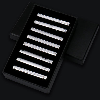Luxury Men's Tie Clips Set Gifts Box Hight Quality Tieclip Business Accessories Suit 8 Pieces Set Multiple Styles Gifts For Men