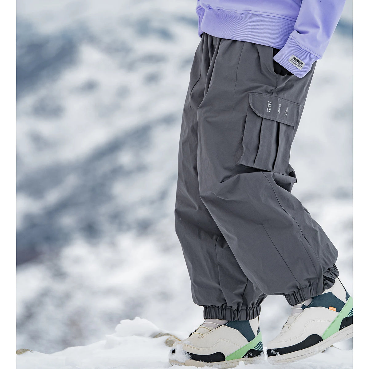 Oversize Winter 3L Ski Pants 20K Waterproof Snowboard Pants Breathable Thermal Outdoor Sports Keep Warm Ski Trousers Women Men