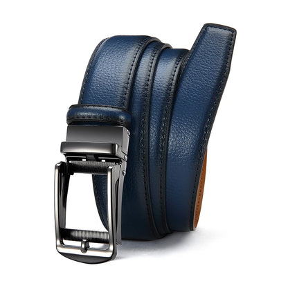 Men's Brand Leather Belts for Men 105cm-135cm Automatic Belt with Ratchet Strap Top Quality Belts Luxury Belts for Men
