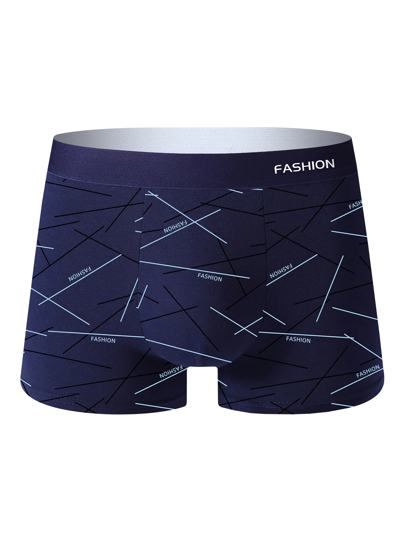 4-Pack Men's Boxer Briefs Fashionable Comfortable Soft Fabric Advanced Sports Fitness Casual Underwear for Men