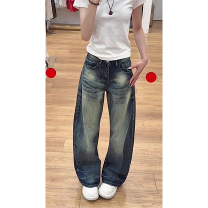 American Style Faded Denim Jeans