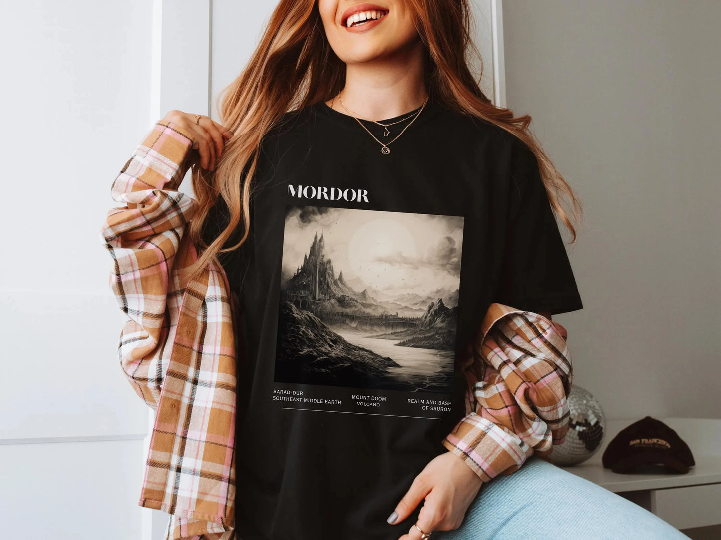 Mordor "The Lord of The Rings" T-shirt, Balador, Middle Earth Men's T-shirt Summer New Unisex Casual Fashion T-shirt