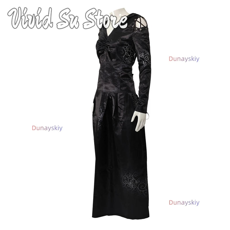 Bellatrix Anime Cos Lestrange Cosplay Costume Halloween Carnival Party Disguise Roleplay Suit Female Women disfraz de mujer