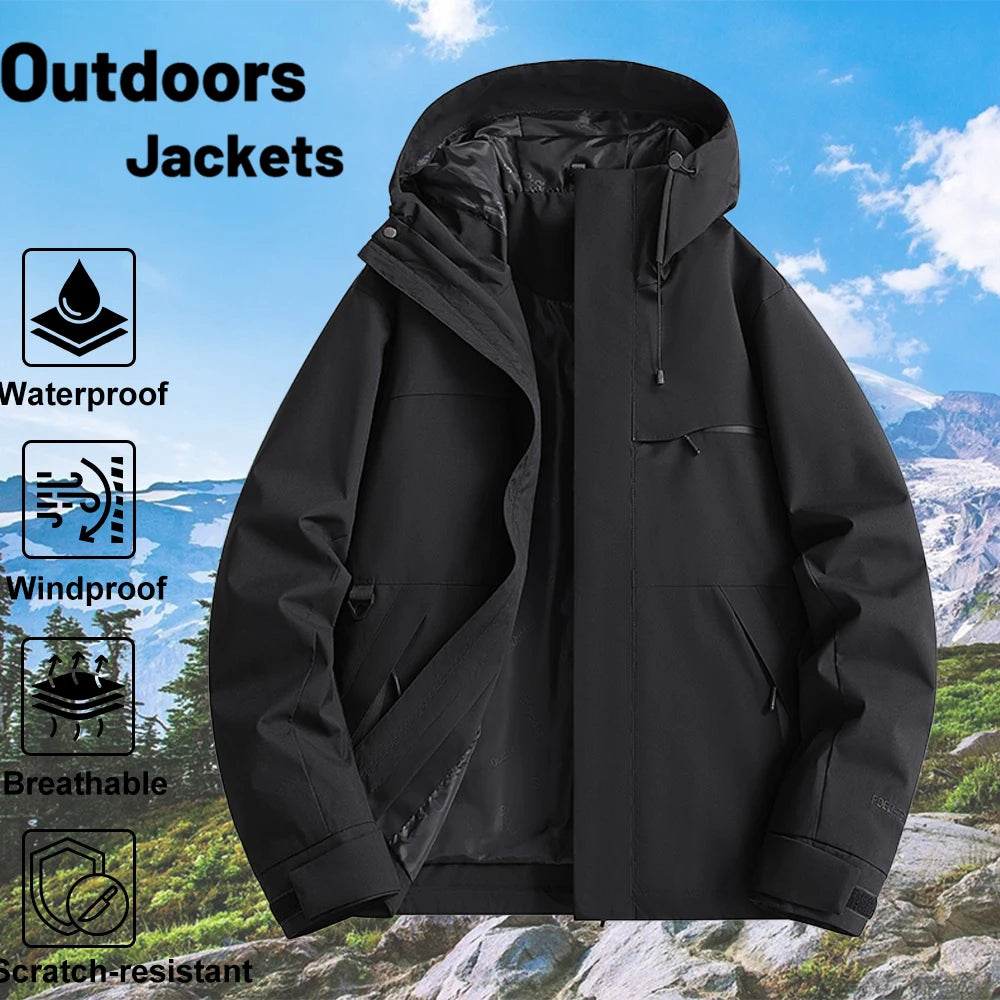 Spring Fall Waterproof Hiking Jacket Women Hooded Hunting Running Trekking Fishing Jackets Outdoor Ride Climbing Windbreaker