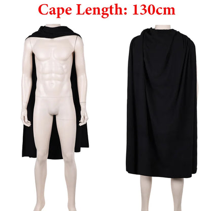 Knight Cosplay Men's Medieval Cape with Hood Costume TV Jedi Roleplay Cloak Retro Clothing Din Djarin Outfits Halloween Clothes