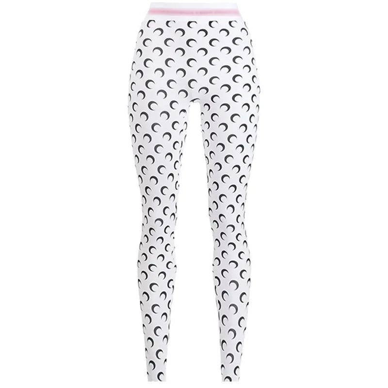Fashionable Women Printed Elastic Jumpsuit Summer Casual Seamless Tight Thin Women\'s High Waisted Leggings