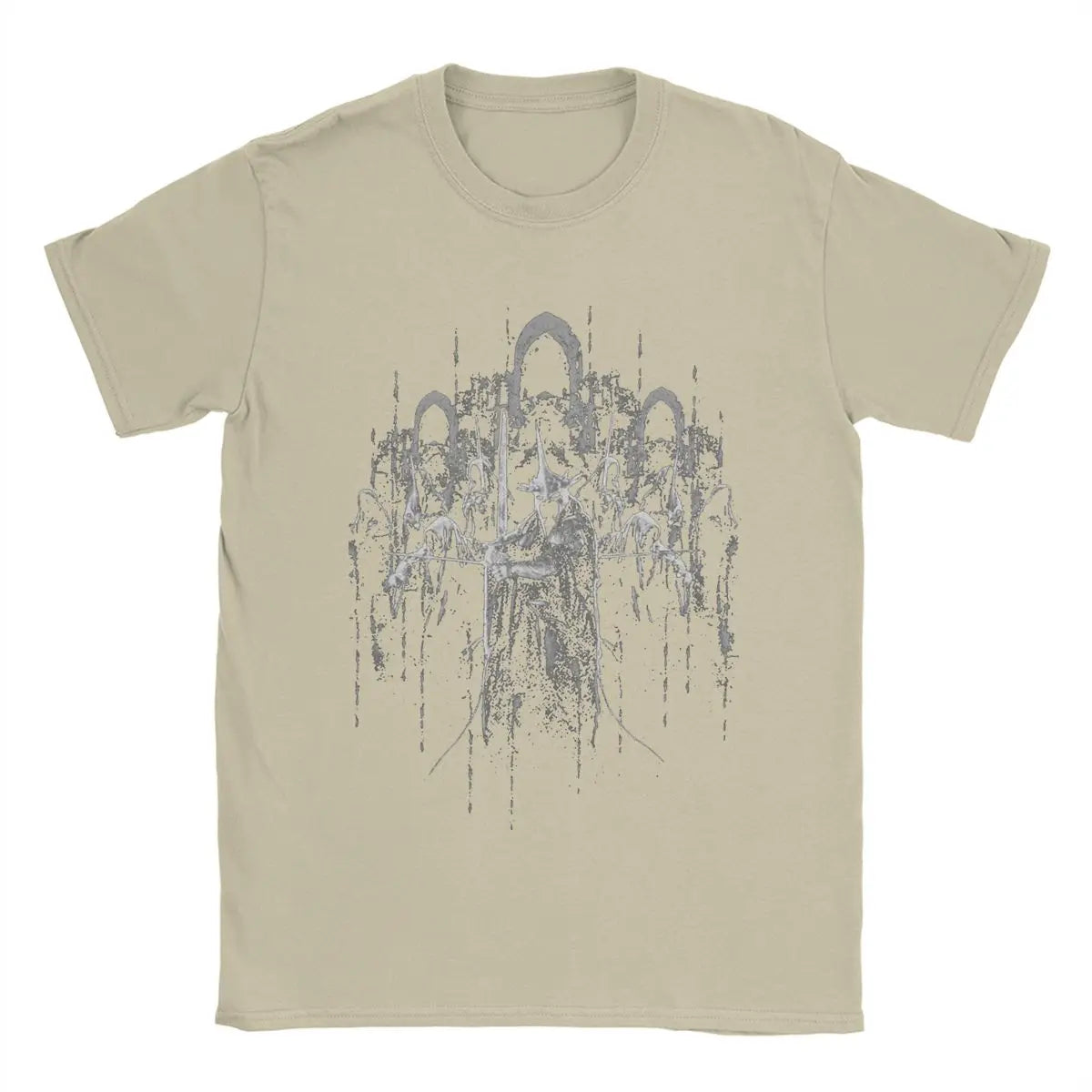 Men T-Shirt Mordor L-Lords Of The R-Rings Fun Pure Cotton Tee Shirt Short Sleeve T Shirt Crewneck Tops Gift