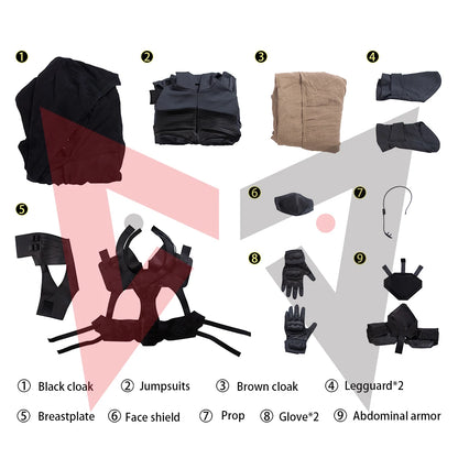 New Paul Atreidesing Cosplay Costume Jumpsuit Cloak Mask Shoes To Choose For Game Party Custom Made