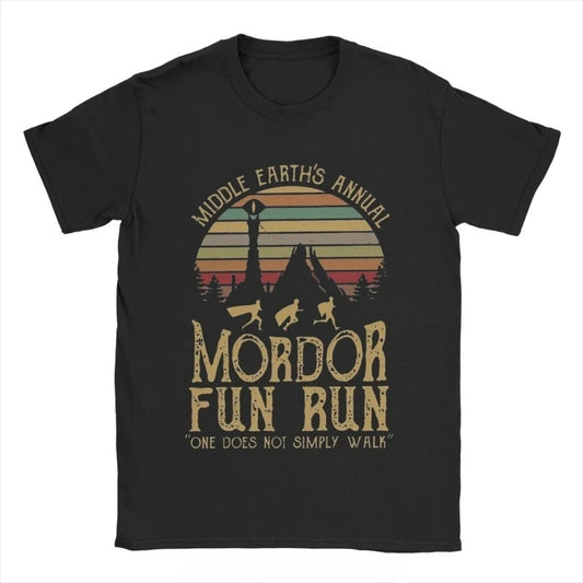 Mordor L-lords Of The R-rings T-shirt Clothing Vintage Short Sleeve Summer O-neck T Shirt Fitness Tshirt
