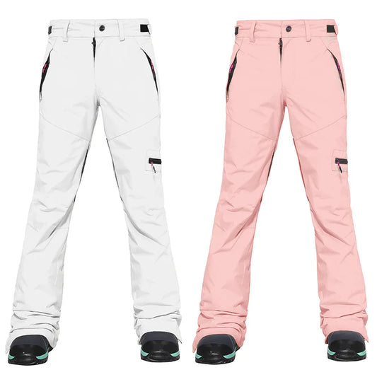 2025New Ski Pants Women Pants Overalls Windproof Waterproof Ski Suits Men Mountain Snowboard Outdoor Hiking Ski Loose Trousers