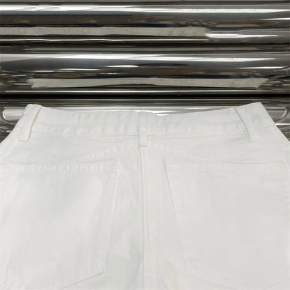 women's jeans New high waisted slim fit straight leg pants for the summer of 2026 pure cotton casual women's pants Denim pants