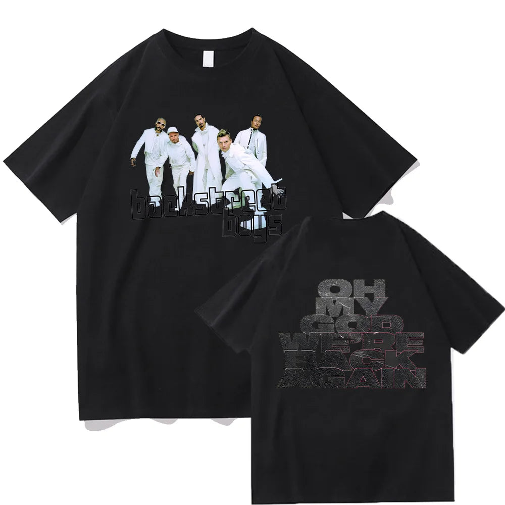Backstreet Boys Double Sided Print T Shirt Men Women Vintage Pop Band