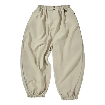 Fashion Single Board Ski Pants Casual Track High Waist Wide Pants Waterproof Wear Resistant Professional Double Board Ski Pants