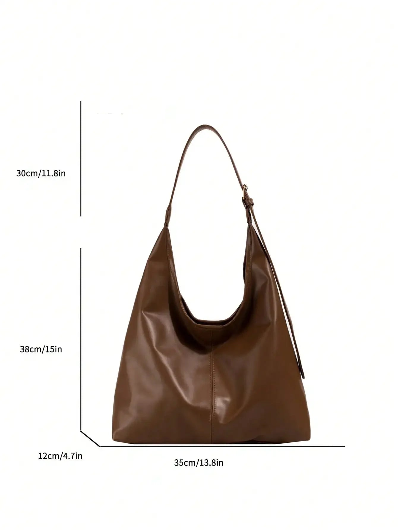 Large Capacity Solid Color Women's Shoulder Bag, Multifunctional Crossbody Bag,
